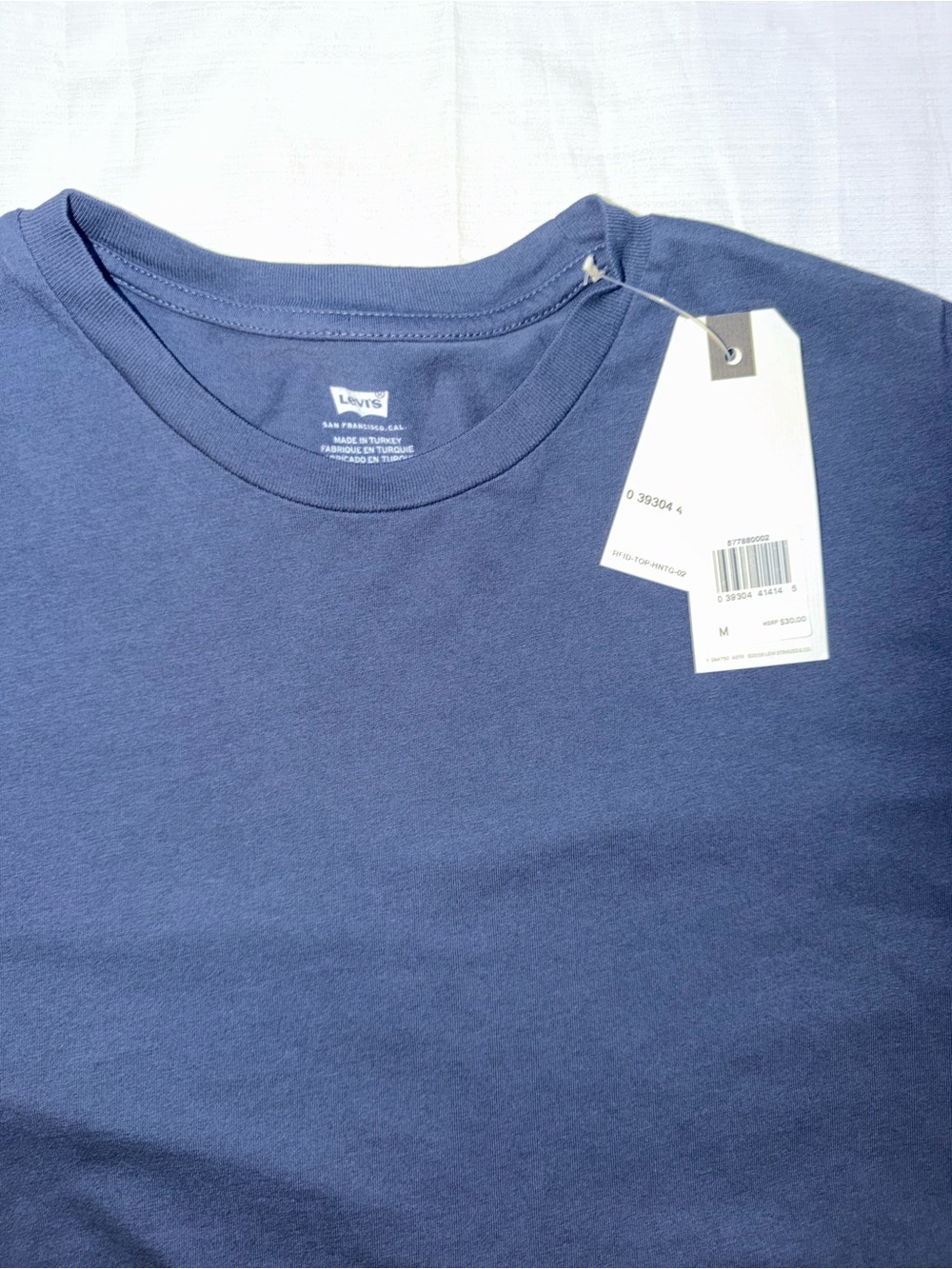 Levi's Men's Essential Crewneck T-Shirt Navy Blue Size M